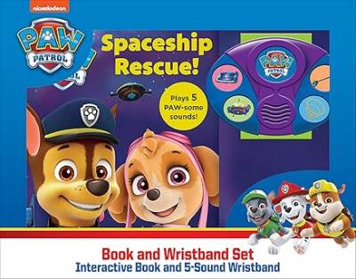 Pi Kids Nickelodeon Paw Patrol: Spaceship Rescue! Book And 5-Sound Wristband Set - 1