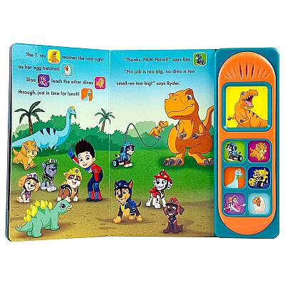 Pi Kids Nickelodeon Paw Patrol Chase, Skye, Marshall, and More! - Dinosaur Adventure! 7- Button Sound Book - 3