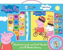 Pi Kids Peppa Pig: Me Reader Jr Electronic Look And Find Reader And 8-Book Library Sound Book Set - Pi Kids