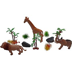 C Toys Vahşi Hayvanları Set Silindir Kutulu - 4