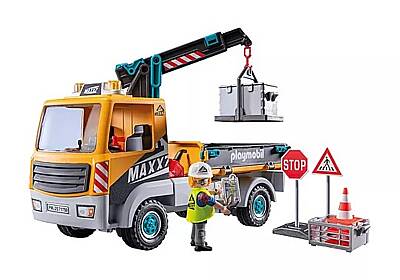 Playmobil Construction Truck With Crane 71750 - 1