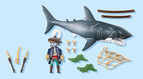 Playmobil Giant Shark With Pirate 71793 - 2