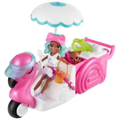 Polly Pocket Flamingo Motorcycle And Tropical Accessories Hwp24 - 3