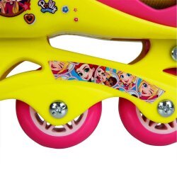 Polly Pocket Inline 4-Wheel Roller Skates - Sizes 34/37 - 5