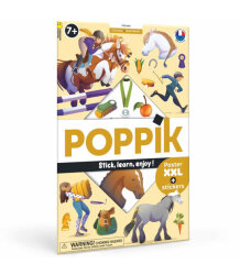 Poppik Discovery Sticker Poster Horses Dıs046 - 1