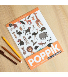 Poppik Mini Sticker Poster Brown Mın010 - 1