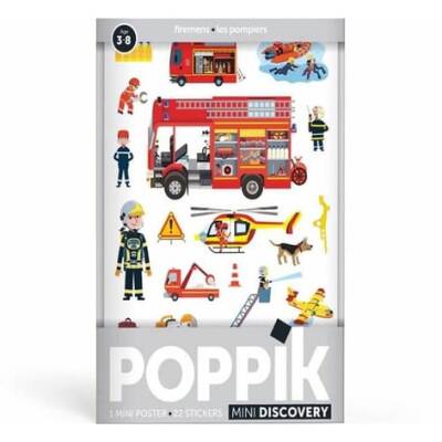 Poppik Mini Sticker Poster Firemen Mın002 - 3