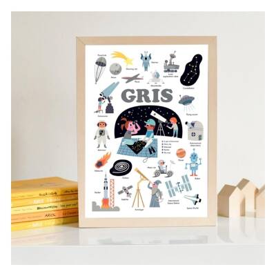 Poppik Mini Sticker Poster Space Mın014 - 1