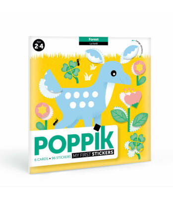 Poppik My First Reusable Sticker Set Forest Baby001 - 1