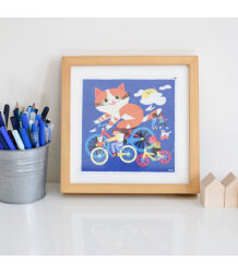 Poppik My First Reusable Sticker Set Funny Cats Baby009 - 2