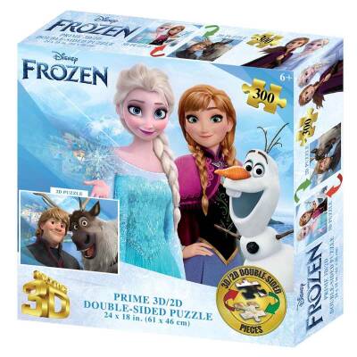 Prime 3D Disney Frozen 300 Piece Double-Sided Puzzle Prm/37554 - 1