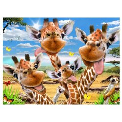 Prime 3D Giraffe Plush And Selfie 48-Piece Puzzle Prm/15802 - 2