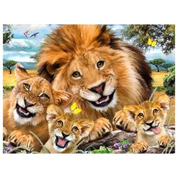 Prime 3D Lion Plush And Selfie 48-Piece Puzzle Prm/15803 - 2