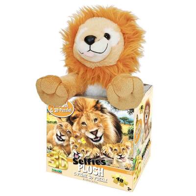 Prime 3D Lion Plush And Selfie 48-Piece Puzzle Prm/15803 - 1