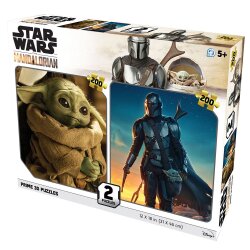 Prime 3D Lucas Star Wars Mandalorian 200 Piece Double Puzzle Prm/10229 - 1