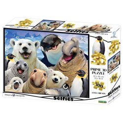 Prime 3D Polar Animals Selfie 500 Piece Adult Puzzle Prm/10375 - Prime 3D