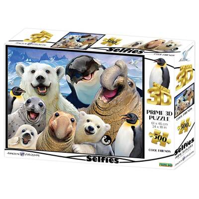 Prime 3D Polar Animals Selfie 500 Piece Adult Puzzle Prm/10375 - 1