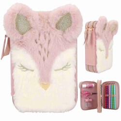 Princes Mimi 2-Story Fully Filled Pencil Case Deer Wild Forest 412575 - 1