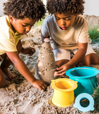 Quut Alto Sandcastle Building Set Banane Blue 172833 - 3
