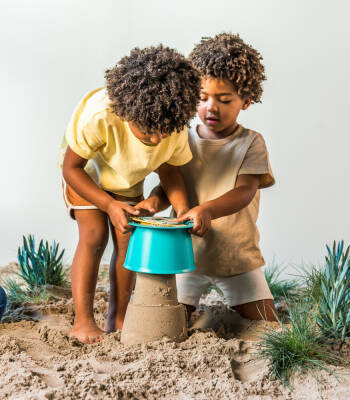 Quut Alto Sandcastle Building Set Banane Blue 172833 - 4