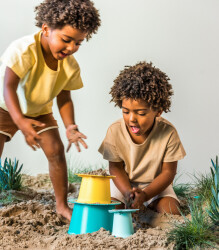 Quut Alto Sandcastle Building Set Banane Blue 172833 - 5