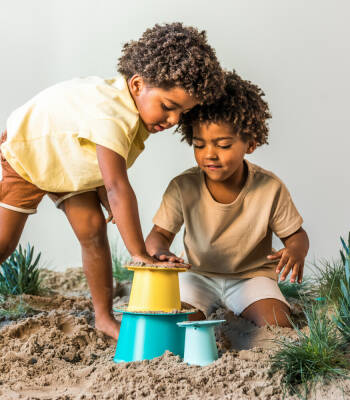 Quut Alto Sandcastle Building Set Banane Blue 172833 - 7