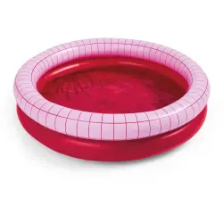 Quut Dippy Inflatable Kids Swimming Pool, 120 Cm Diameter, Cherry 172697 - 1