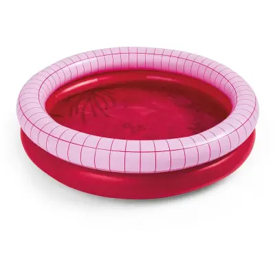 Quut Dippy Inflatable Kids Swimming Pool, 120 Cm Diameter, Cherry 172697 - 1