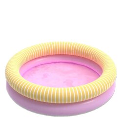 Quut Dippy Inflatable Kids Swimming Pool, 80Cm Diameter, Banana Pink, 173465 - 1