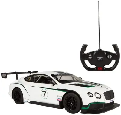 Rastar 1:14 Bentley Continental Gt3 Lighted Remote Controlled Car - 1