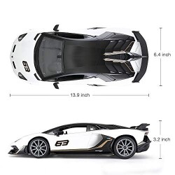 Rastar 1:14 Lamborghini Aventador Svj Remote Controlled Light-Up Car - 3