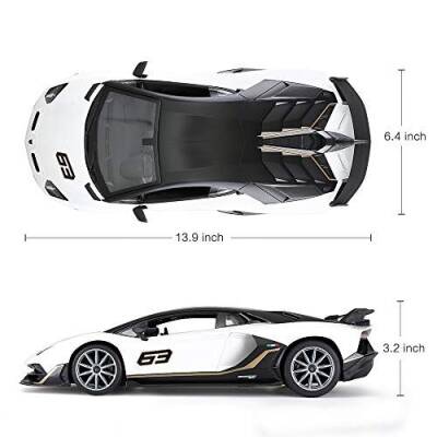 Rastar 1:14 Lamborghini Aventador Svj Remote Controlled Light-Up Car - 3