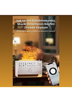 Rastplay Harvox Bluetooth Hoparlörlü Doğa Sesli Hava Nemlendirici - 2