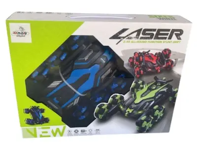 Rastplay Light-Up Rechargeable 360-Degree Rotating Remote-Controlled Car - 1