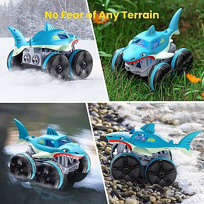Rastplay Wutong Amphibious Little Shark Stunt Vehicle R/C 989-313 - 3