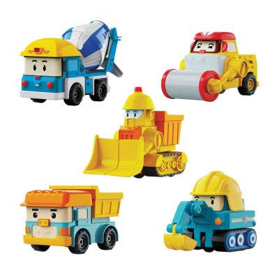 Robocar Poli Mini Construction Vehicles 5-Piece Set Poli/Mrt-761 - 2