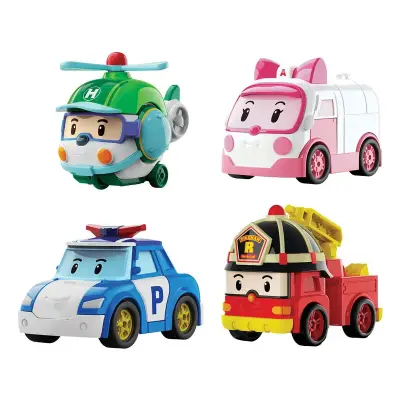 Robocar Poli Mini Town Rescue Vehicles 4-Piece Set Poli/Mrt-760 - 3