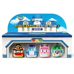 Robocar Poli Mini Town Rescue Vehicles 4-Piece Set Poli/Mrt-760 - Robocar Poli