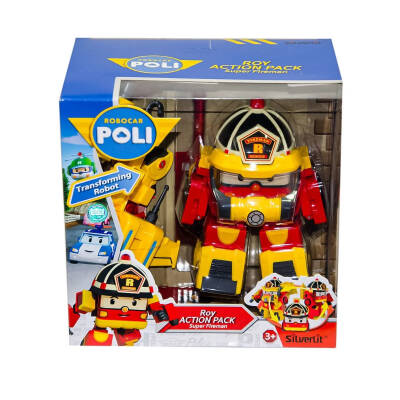 Robocar Poli Transformers Robot Figure Roy 83314 With Accessories - 1