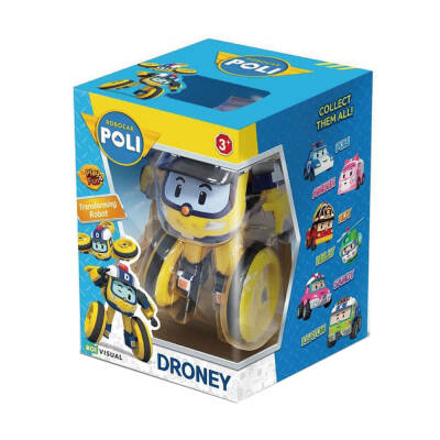 Robocar Poli Transforming Robot Figure - Droney Poli/Mrt-0656 - 1