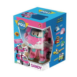 Robocar Poli Transforming Robot Figure - Sandy Poli/Mrt-0657 