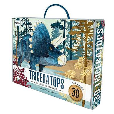 Sassi Junior 3D Triceratops - Book And 3D Model - 1