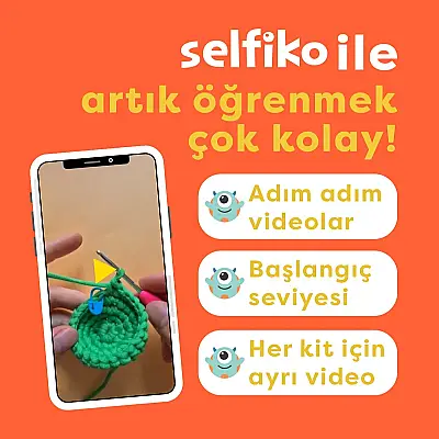 Selfiko Abidino Örgü Öğrenme Seti - 4