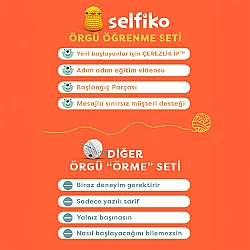 Selfiko Abidino Örgü Öğrenme Seti - 3