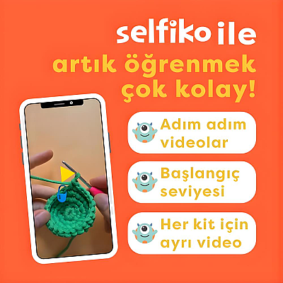 Selfiko Eşekcan Örgü Öğrenme Seti - 3