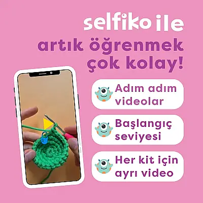 Selfiko Kedoli Örgü Öğrenme Seti - 5
