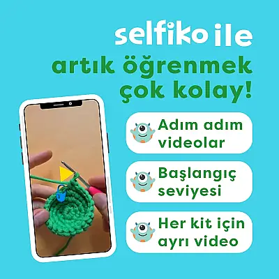 Selfiko Kurbik Örgü Öğrenme Seti - 6