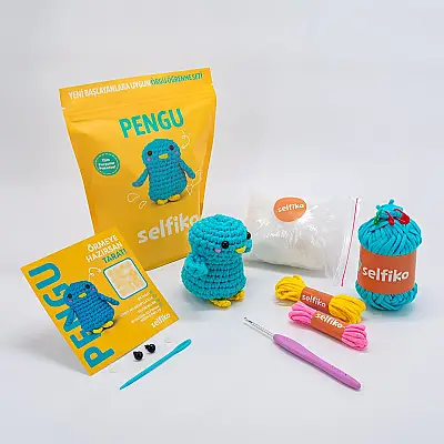Selfiko Pengu Örgü Öğrenme Seti - 2