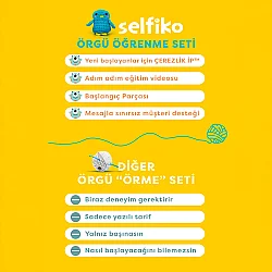 Selfiko Pengu Örgü Öğrenme Seti - 4