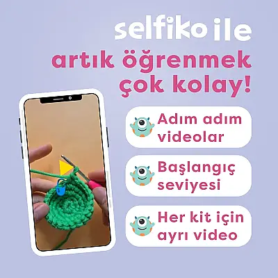 Selfiko Tavşik Örgü Öğrenme Seti - 5